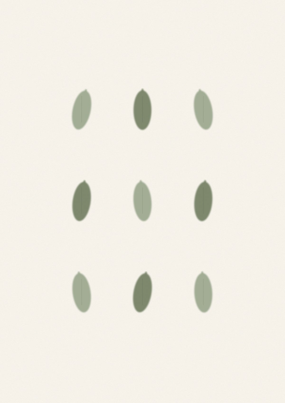 Simple Studio — Leaf Grid — Fine Art Print
