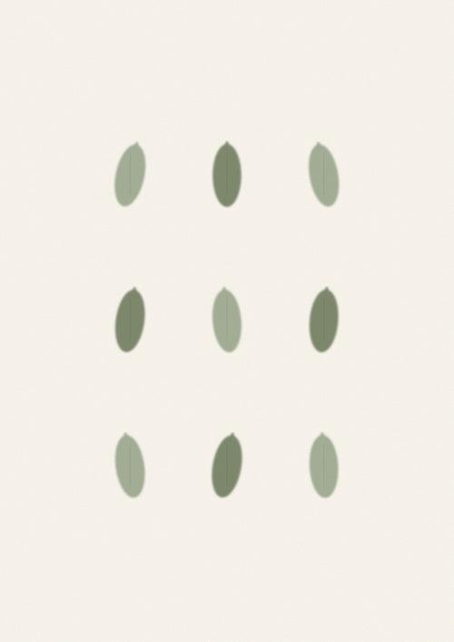 Simple Studio — Leaf Grid — Fine Art Print