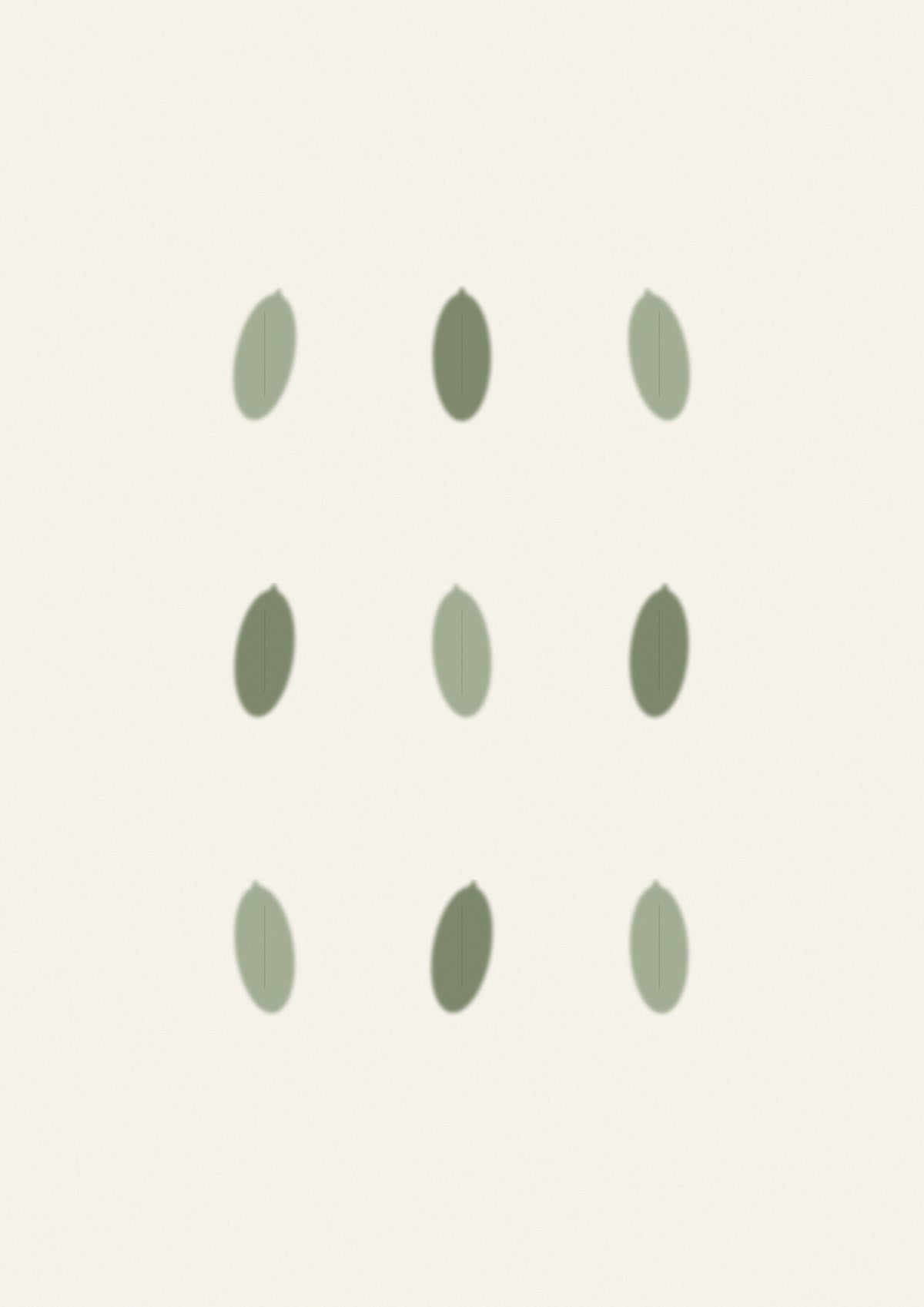 Simple Studio — Leaf Grid — Fine Art Print